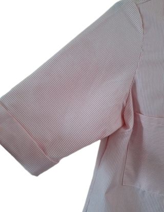 Blusa Rayas Rosa Manga 3/4