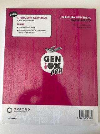 Literatura Universal 1º Bachillerato. Libro del...