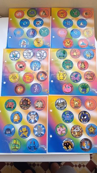 Caderneta Pokémon Tazos Matutano 28 Páginas