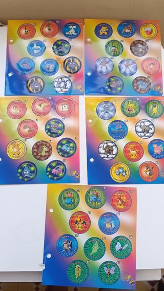 Caderneta Pokémon Tazos Matutano 28 Páginas
