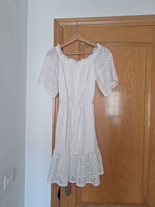 Vestido Blanco Sfera Talla M