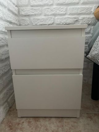 2 Mesitas de Noche Blancas