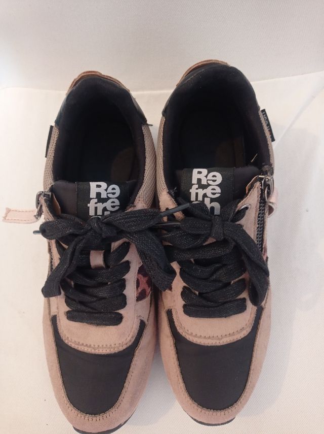 Deportivas Refresh Animal Print Beige