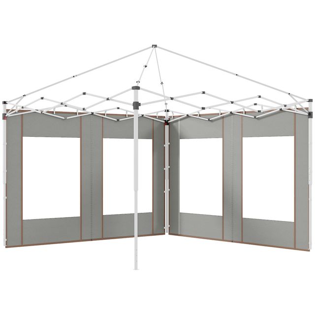 Set 2 Pareti per Gazebo 3x6m e 3x3 m in Tessuto O