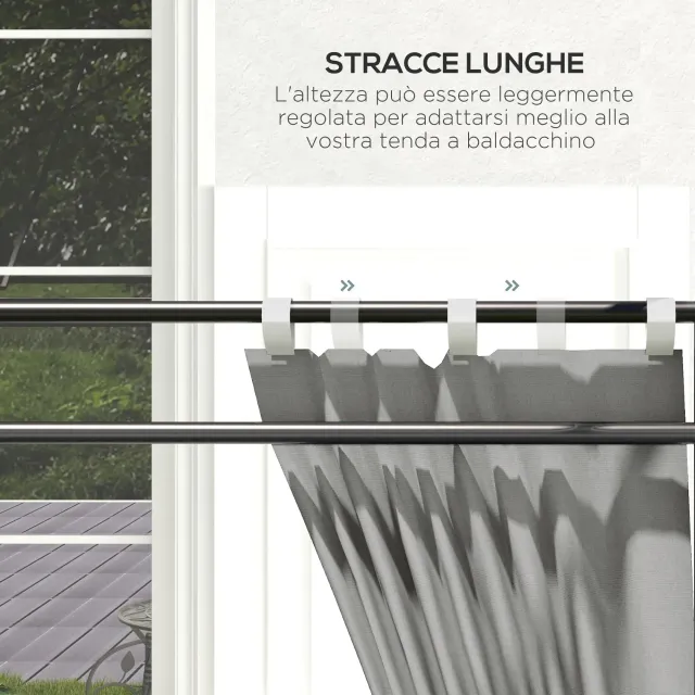 Set 2 Pareti per Gazebo 3x6m e 3x3 m in Tessuto O