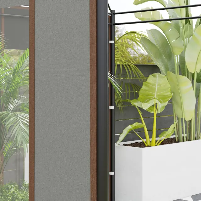 Set 2 Pareti per Gazebo 3x6m e 3x3 m in Tessuto O