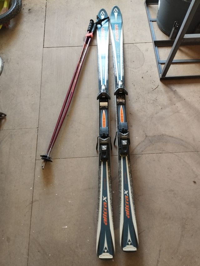 Esquís Fischer Alltrack con bastones