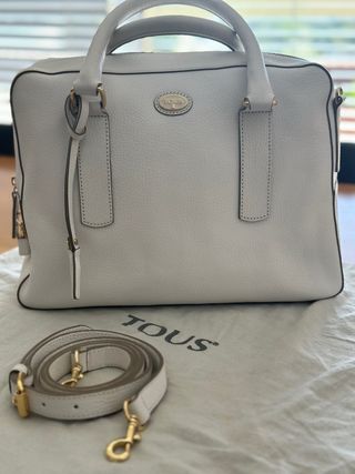 Bolso de piel Tous blanco