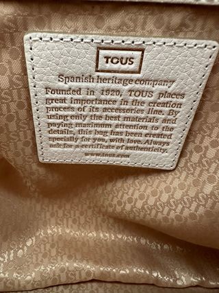 Bolso de piel Tous blanco