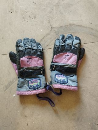 Guantes Gore-Tex Lizard Grises y Rosas