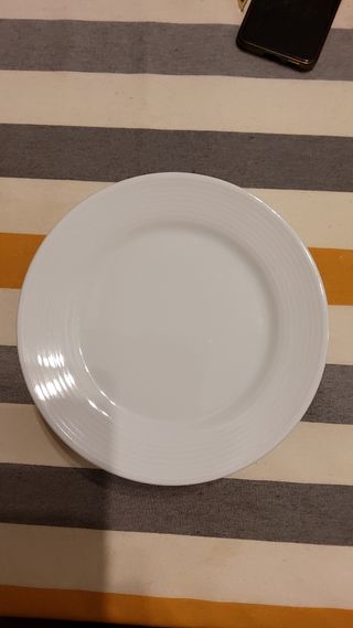 9 Platos Santa Clara 20.5cm Porcelana