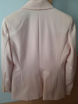 Americana Mango Rosa Talla S/36 Nueva