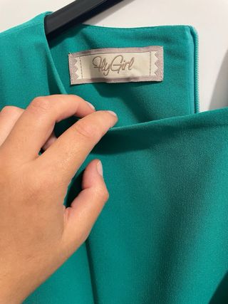 Vestitino Fly Girl verde con rouches