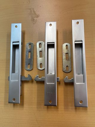 3 Cierres Embutidos para Ventanas Correderas