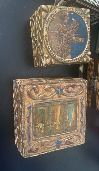 Set 5 Scatoline Antiche Decorate