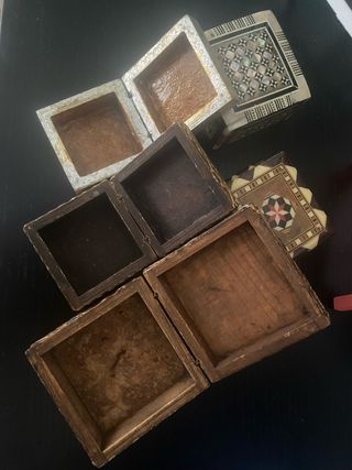 Set 5 Scatoline Antiche Decorate