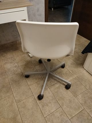 Silla de escritorio blanca moderna