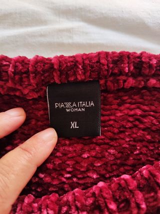 Maglione rosso curvy