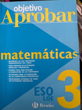 Objetivo aprobar Matemáticas 3 ESO (Objetivo Ap...