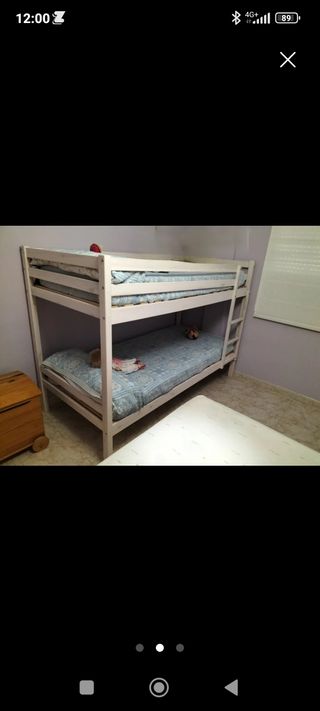 Litera Blanca Conforama Madera maciza