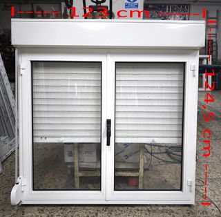 3 Ventanas Aluminio Abatibles 123 x 124,5