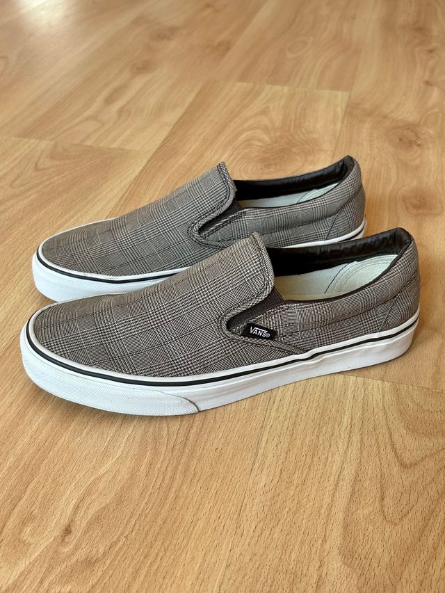 Zapatillas Vans 40, Slip-On Príncipe de Gales