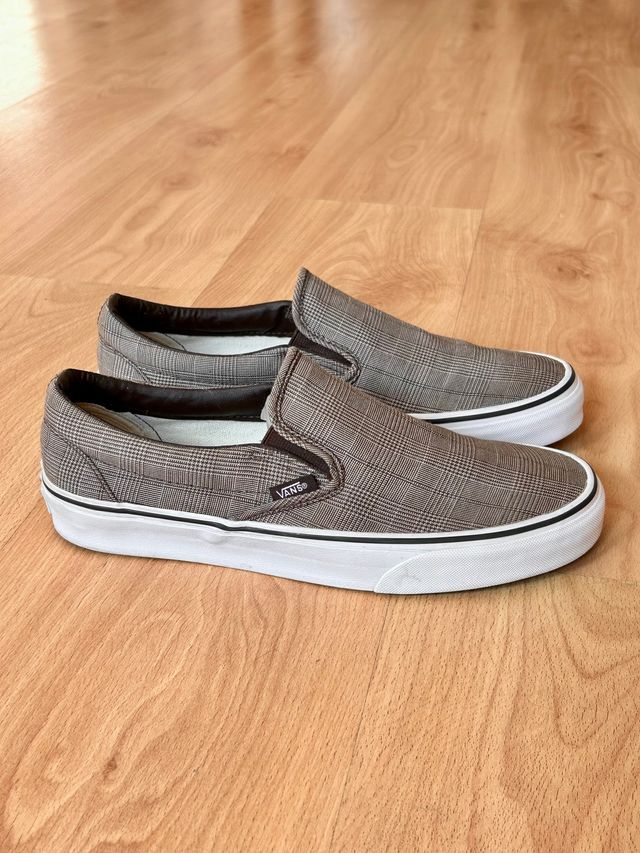 Zapatillas Vans 40, Slip-On Príncipe de Gales