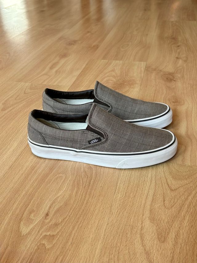 Zapatillas Vans 40, Slip-On Príncipe de Gales