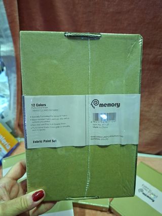 Pintura para tela Memory,12 colores.