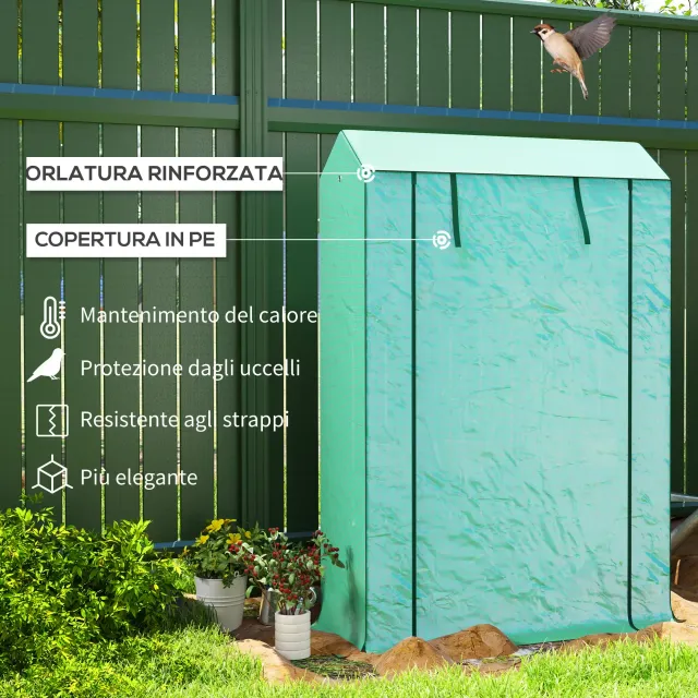 Serra da Giardino a 3 Livelli con Copertura in PE