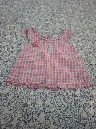 Camisa de cuadros para niña