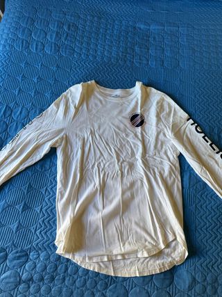 Sudadera Hollister Blanca Manga Larga