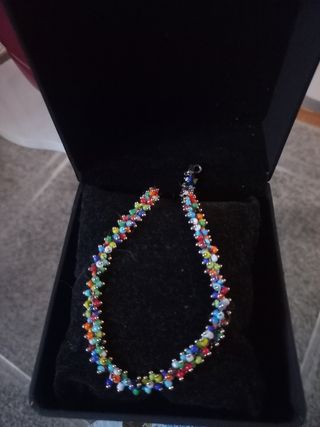 Pulsera dora4da chapada con estrellas