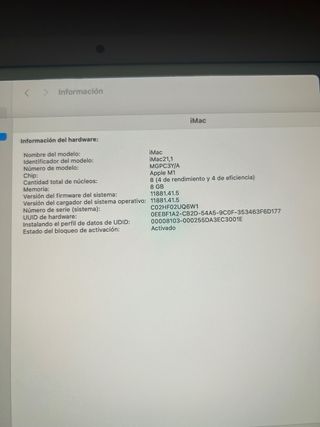 iMac Apple Plata