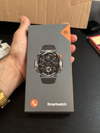 Reloj Inteligente Negro y Rojo