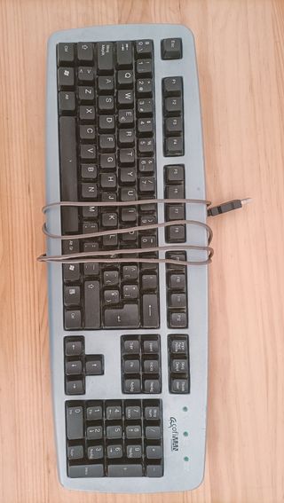Teclado USB GofiMAIN Gris y Negro