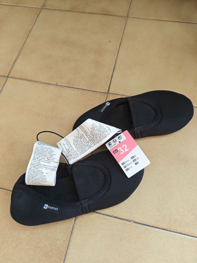 Zapatillas de baile infantiles Domyos negras T. 32