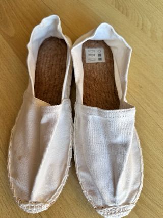Alpargatas blancas mujer