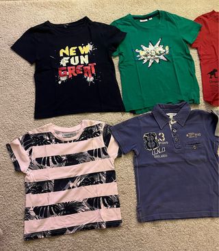 5 maglie a manica corta bimbo, 4 anni e 1 5 anni