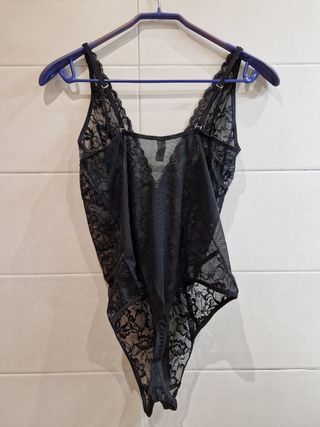 Body-tanga de encaje Venus