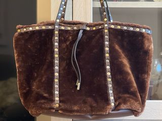 Bolso reversible marron 