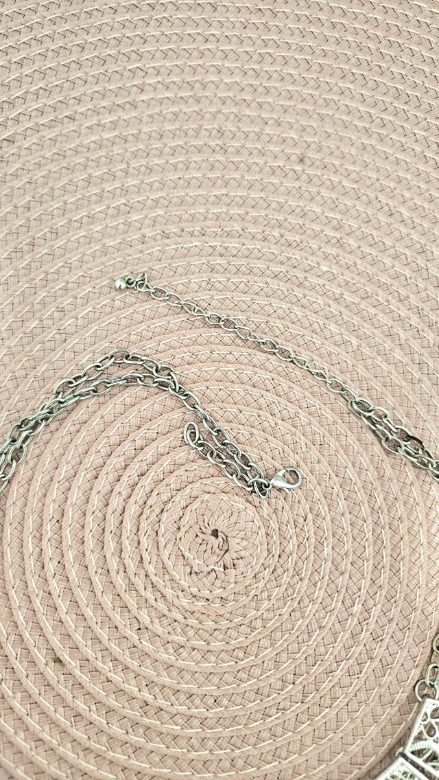 Colgante plateado para fiesta