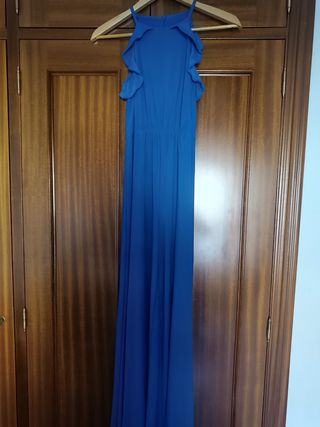 Mono azul con volantes