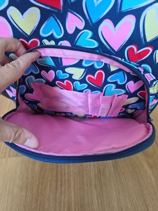 Mochila Sampack Corazones Multicolor