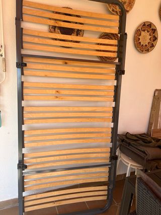 Canapé 95x200cm madera y metal
