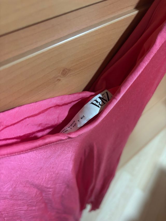 Vestido rosa tirantes L