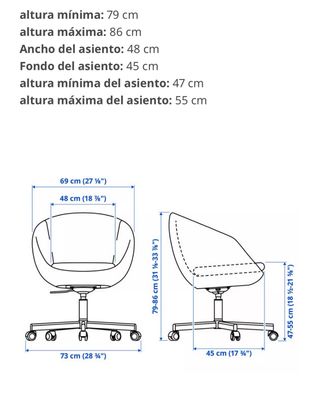Silla de escritorio gris
