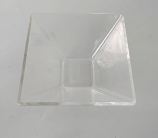 4 Cuencos de Cristal Cuadrados