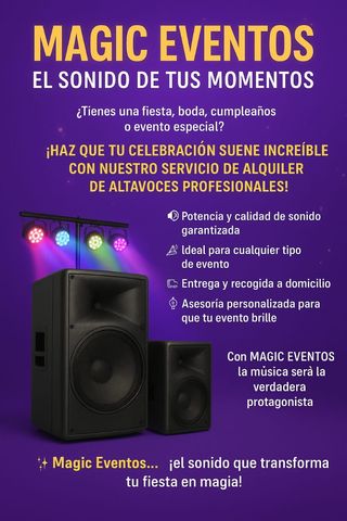Alquiler de sonido e iluminación para eventos