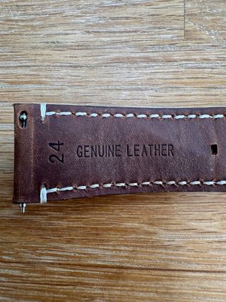 Correa de piel genuina para reloj 24mm